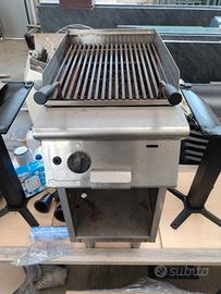 Griglia a gas e pietra lavica