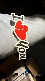 Scritta i love you