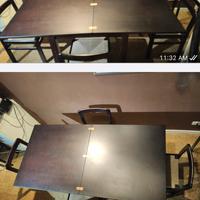 Mobili scrivania e tavolo allungabile più sedie