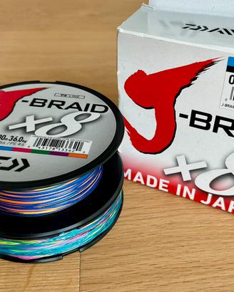 Trecciato Daiwa J-Braid X8 PE#6 500 m