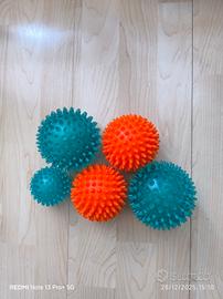 set 5 palline da massaggio 