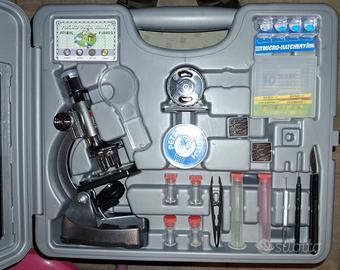 MICROSCOPIO in metallo, EDU-TOYS set completo