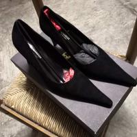 Scarpe Romanelli Decolleté camoscio nero