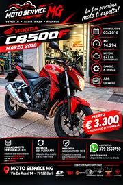 honda cb500f marzo 2016 km. 14294 - prezzo 3300 eu