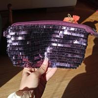 Pochette Carpisa paillettes viola