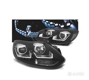 FARI FORD FOCUS 11-14 LUCE DIURNA SFONDO NERO