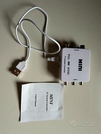 Mini Convertitore PAL ↔ NTSC Bidirezionale