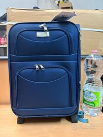 valigia trolley cabina 50x33x20 con lucchetto navy