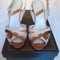 Scarpe sandali beige/marrone N. 36