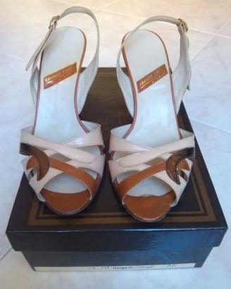 Scarpe sandali beige/marrone N. 36