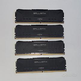 32GB RAM DDR4 Crucial Ballistix (4x8)