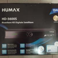 Ricevit. satel. digitale humax hd-5600s+scheda SAT