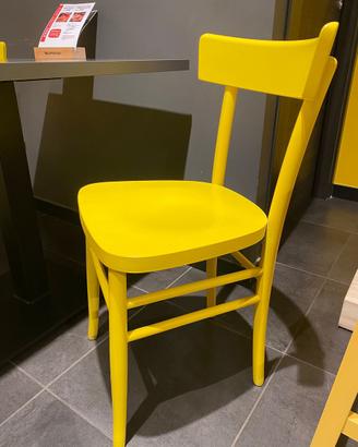 6 Sedie legno faggio come nuove colore giallo