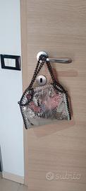 borsa traccola in argento. 
