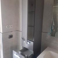 
Mobile bagno sospeso blu petrolio con lavabo