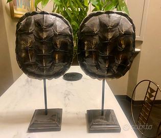 Coppia di Carapaci di tartaruga in resina