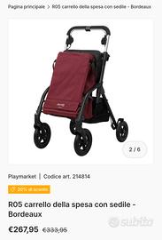 Roller carrello spesa e deambulatore pari a nuovo