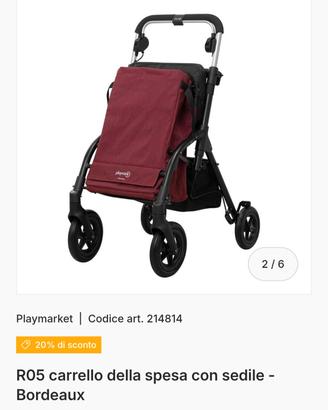 Roller carrello spesa e deambulatore pari a nuovo