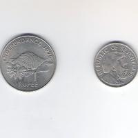 SEYCHELLES 2 monete Independence 1976 Sir Mancham