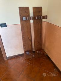 Mensole in legno massiccio stile rustico