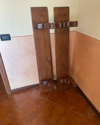 Mensole in legno massiccio stile rustico