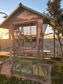 Gabbia/Voliera per Volatili modello a Pagoda