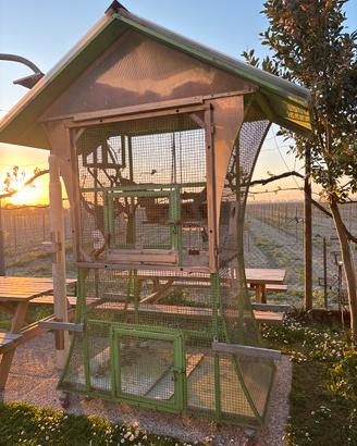 Gabbia/Voliera per Volatili modello a Pagoda