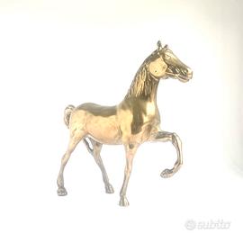 Cavallo vintage in ottone massiccio anni “70