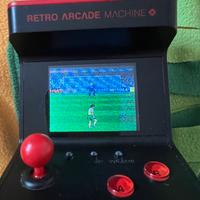 Retro arcade machine set videogiochi