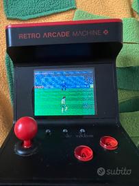 Retro arcade machine set videogiochi