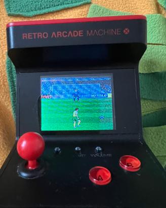 Retro arcade machine set videogiochi
