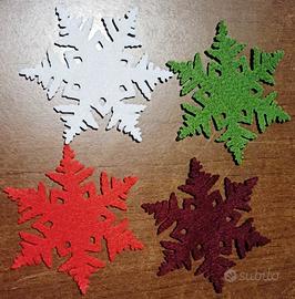 6 sottobicchieri in feltro o gomma crepla