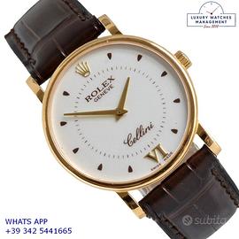 ROLEX Cellini 5115/8 White dial 32MM yellow gold