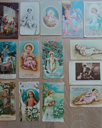 Lotto 31 immaginette sacre Gesù Bambino