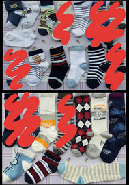 Calzini, antiscivolo e bavaglie NUOVI