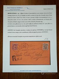 1893 busta certificata Borrelli