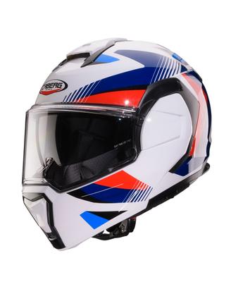 Casco Apribile CABERG TRIP BIANCO BLU ROSSO