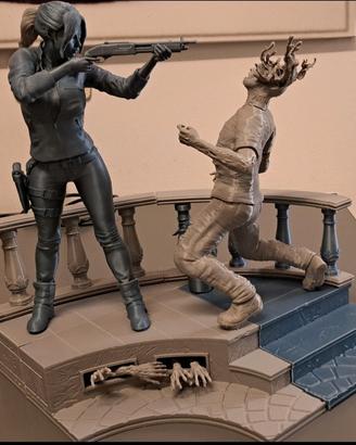 resident evil diorama stampa 3d