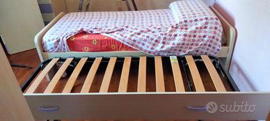 (venduro) Letto singolo con letto estraibile