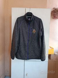 Felpa NFL Minnesota Vikings Sherpa Full Zip Grey L