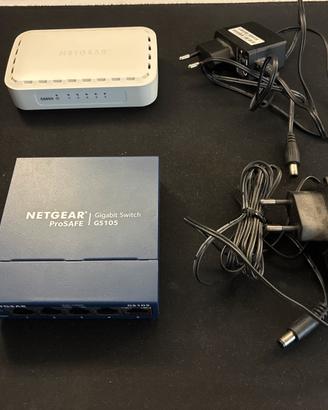 2 switch Netgear e scheda rete Tp-Link