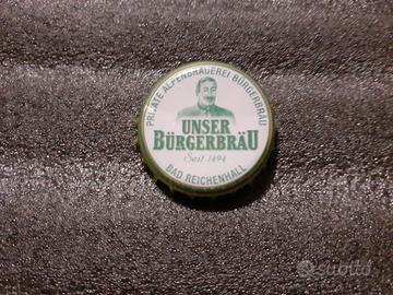 Rarissimo UNSER BURGERBRAU tappo corona