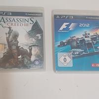 2 giochi ps3 f1 annno 2012 -assassin's creed III