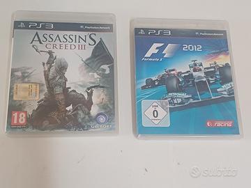 2 giochi ps3 f1 annno 2012 -assassin's creed III