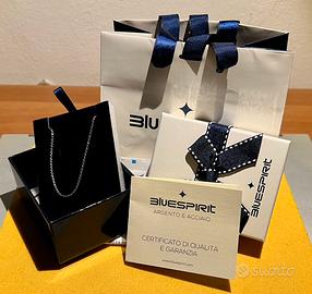 BLU SPIRIT CATENA ARGENTO 925 MAGLIA CORDA