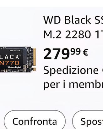 hard disk ssd 1tb m.2 come nuovo