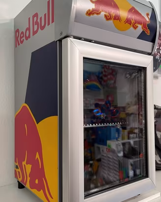 MINI FRIGORIFERO FRIDGE RED BULL FUNZIONANTE