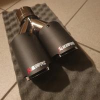 TERMINALI AKRAPOVIC  ORIGINALI in CARBONIO 