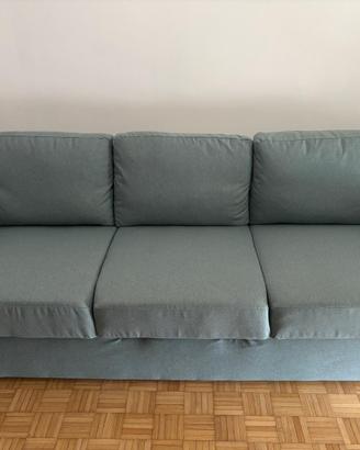 Divano letto IKEA 3 posti BARSLOV turchese NUOVO