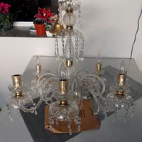 LAMPADAIO ORO E TRASPARENTE VINTAGE